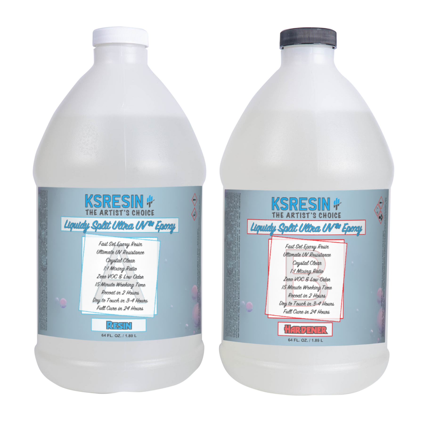 Epoxy Resin Clear Casting Liquid for Art - 1 Gallon Set