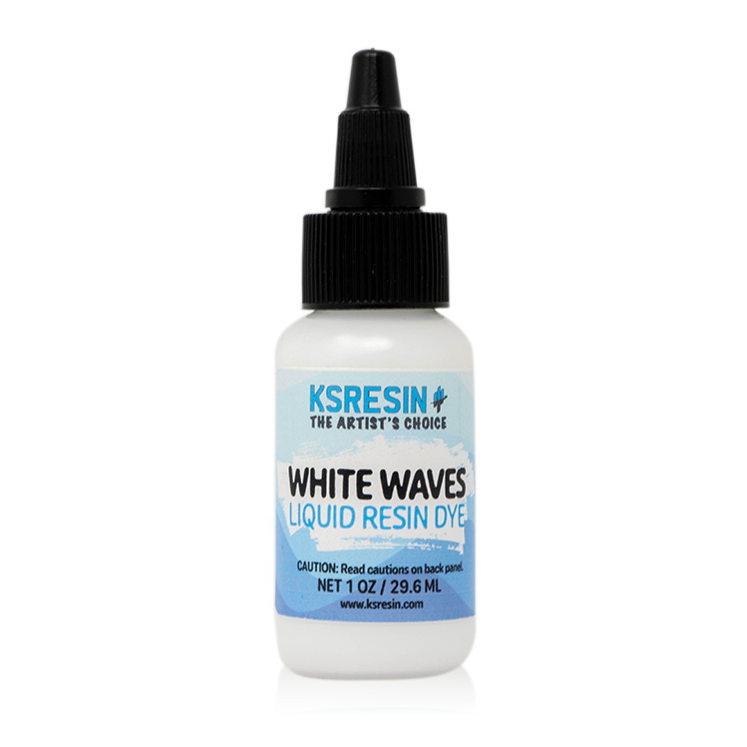 White Waves Liquid Resin Dye for Epoxy Resin Ocean Waves – KSRESIN